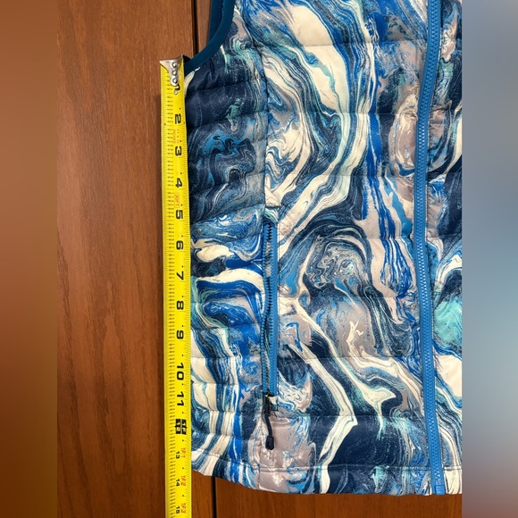 Patagonia Lightweight Down Puffer Vest Rare Wave Print Size Small - Picture 8 of 11